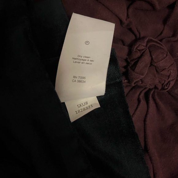 West Elm Deep Blue Velvet Drapes - Picture 6 of 8